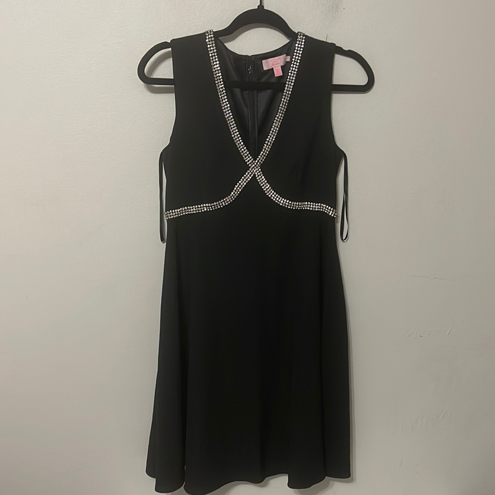 Ted Baker London Dress Womens Flare Knee Length Caylin embellished Size 1 - Picture 4 of 8